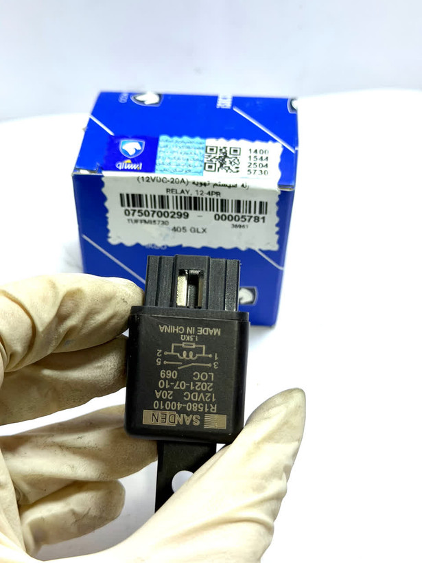 رله سیستم تهویه چهار پایه-(12VDC-20A)-بخاری ساندن 405glx